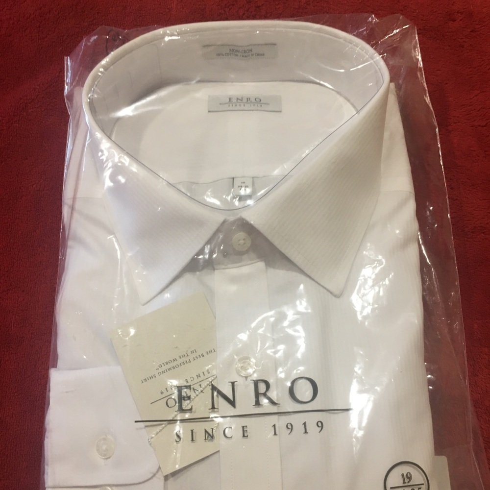 New w/Tags ENRO BIG MEN SIZE 19 neck: 34-35 sleeve